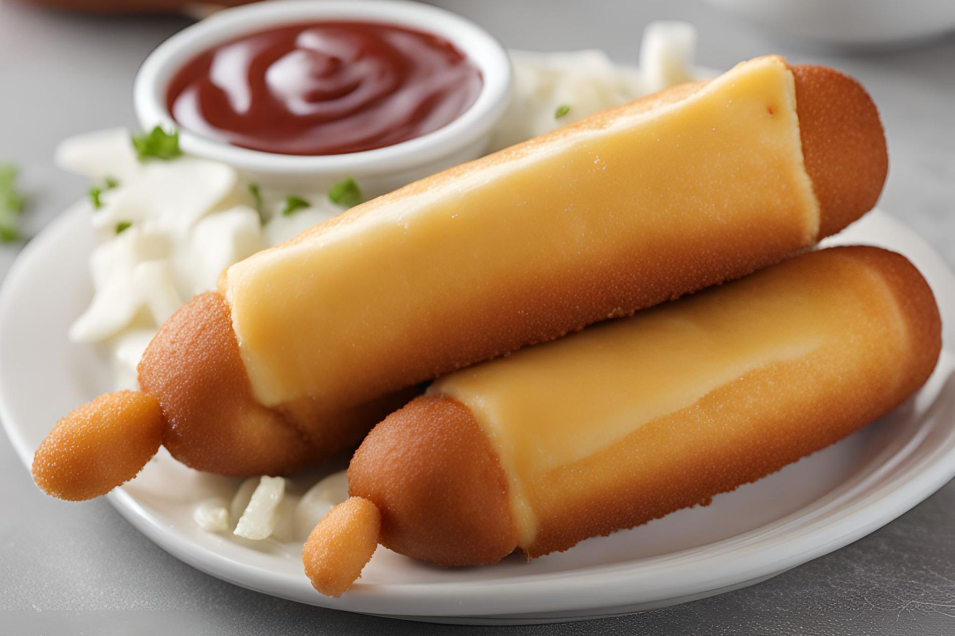 Cheese & cheese corn dog